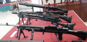 senjata hasil rampasan Peta di museum brawijaya